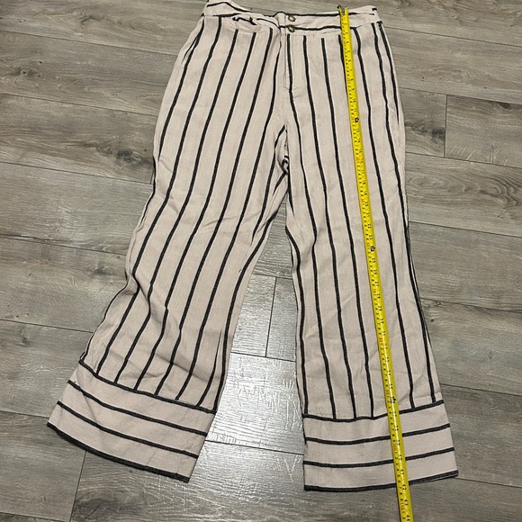 NWT Tahari Black and White Striped Wide Leg Pants - Picture 8 of 14